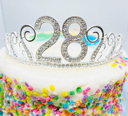 28h Birthday tiara, 28 Birthday Headband, 28 Birthday Party Tiara, 28th Birthday Crown, 28 Birthday Party Decoration, 16 gift!