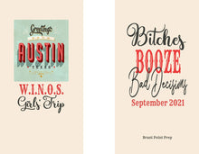 Load image into Gallery viewer, Austin Party Huggers. Austin Bachelorette or Birthday Party Favors. Austin Party Favors. Slim Can Austin Bachelorette Party!
