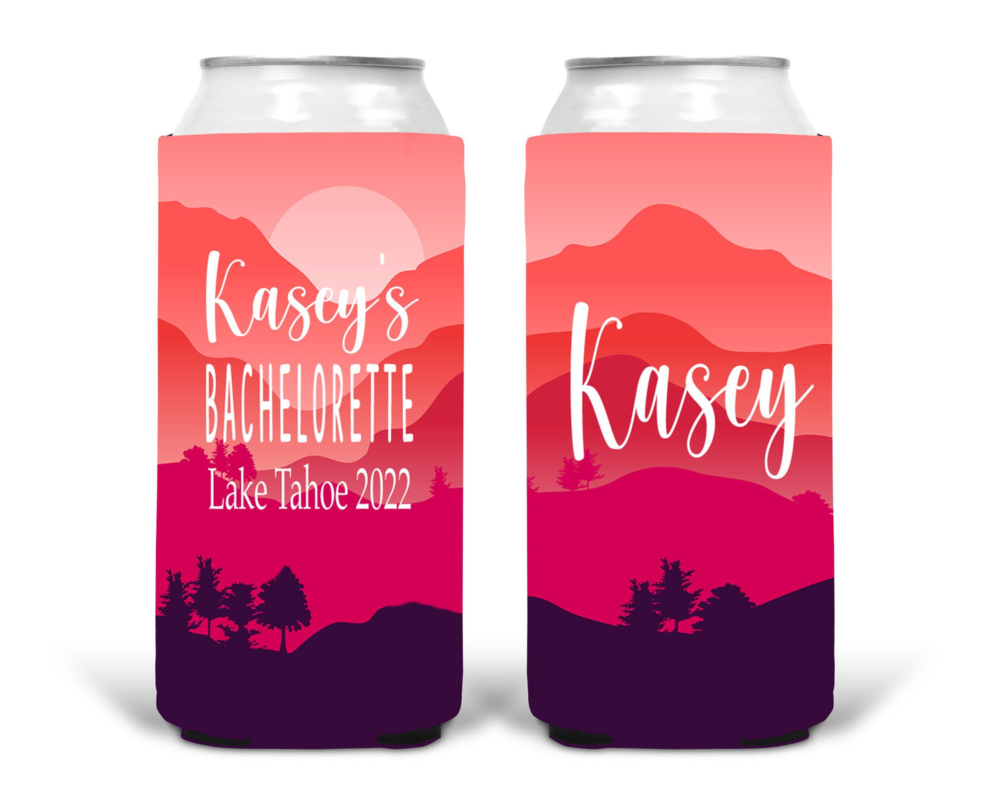 Mountain Party Can Huggers. Slim Can Wedding Favors. Asheville Bachelorette Favors. Colorado Bachelorette Party Huggers! Mountain Wedding