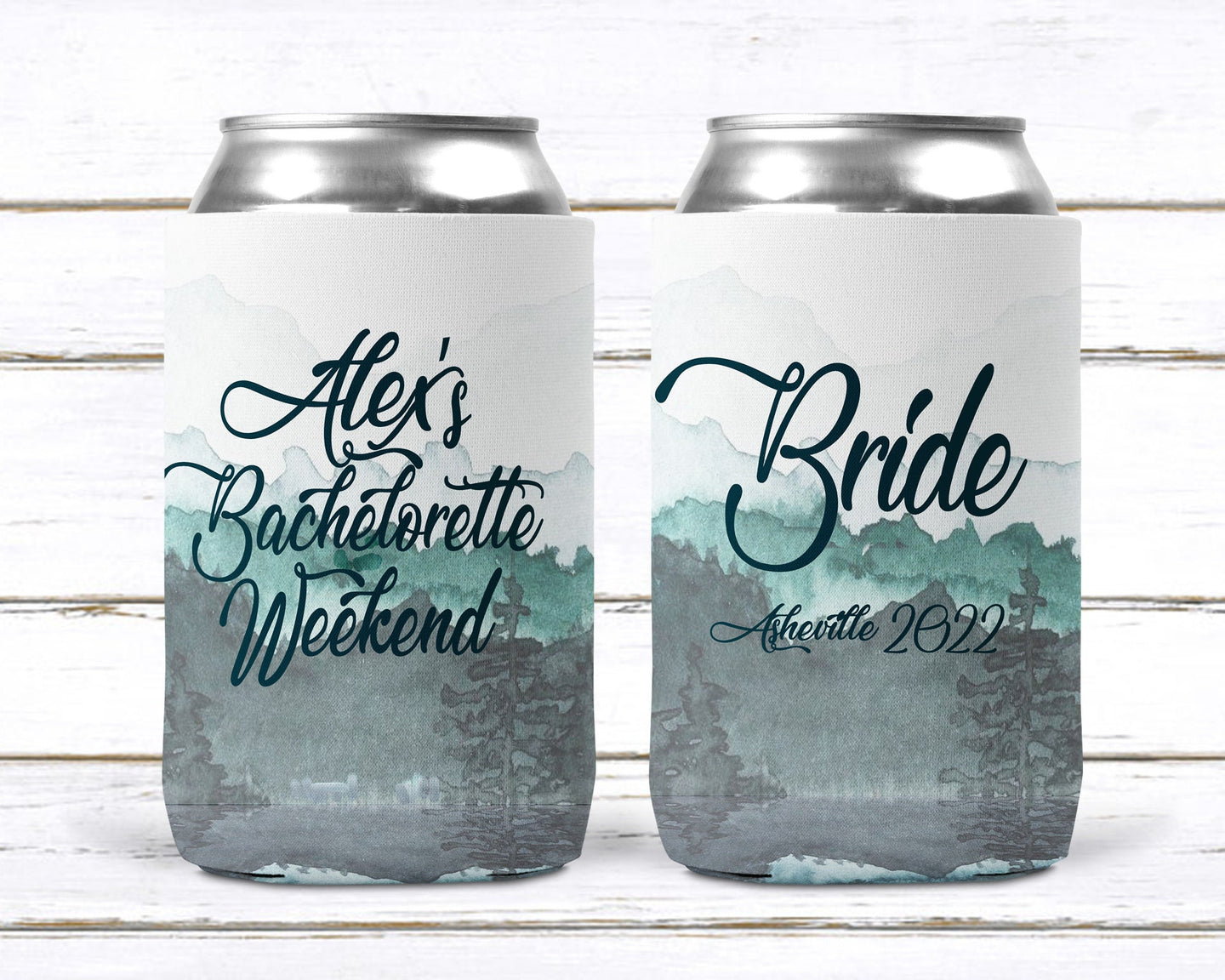 Mountain Party Can Huggers. Mountain Bachelor or Birthday Favors.Asheville Bachelorette Favors. Camping Bachelorette Party! Mountain Wedding