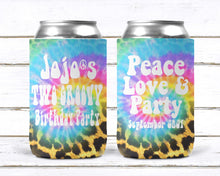 Load image into Gallery viewer, Tie Dye Party Huggers. Hippie 70&#39;s tie dye Birthday Party Huggers. Retro Birthday Favors. 70&#39;s theme Party. 70&#39;s Retro Bachelorette Favors.
