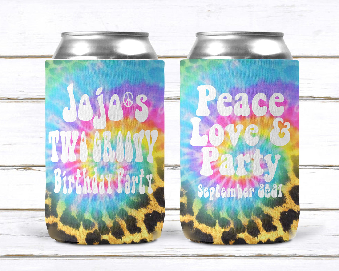 Tie Dye Party Huggers. Hippie 70's tie dye Birthday Party Huggers. Retro Birthday Favors. 70's theme Party. 70's Retro Bachelorette Favors.