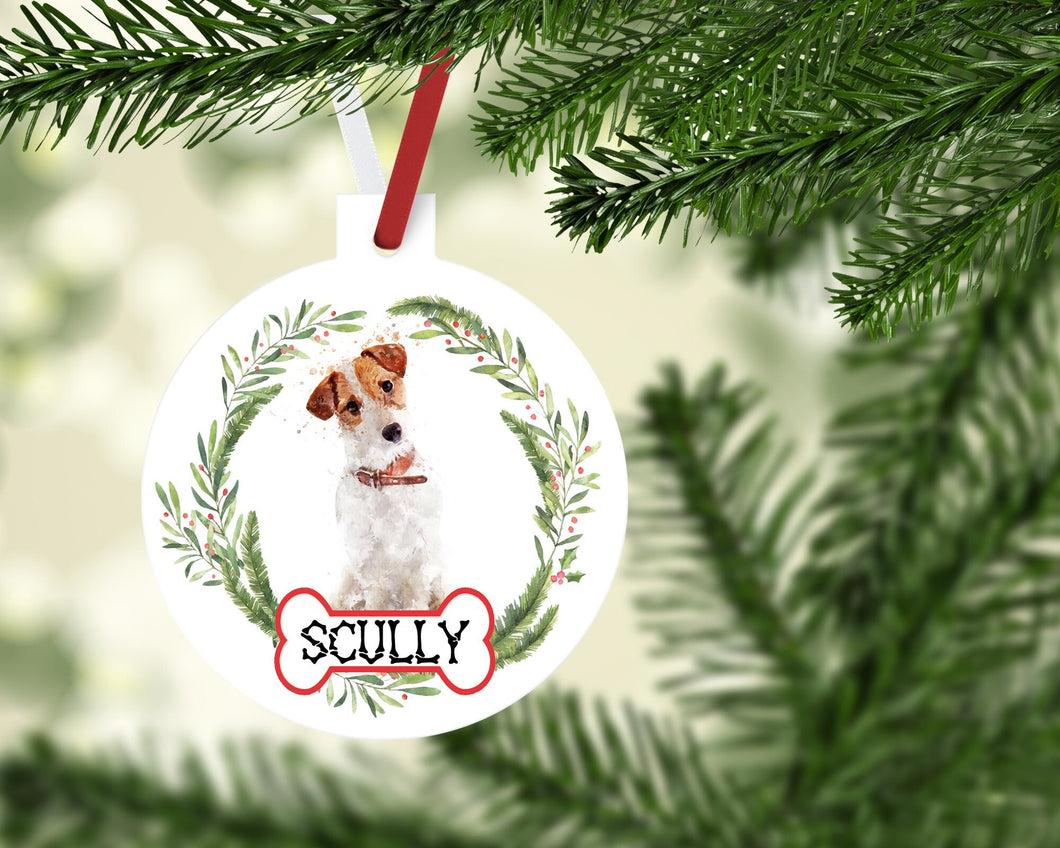 Jack Russell Terrier Dog Ornaments. Personalized Jack Russell Dog Gift! Custom Jack Russell Ornament. Jack Russell Mom gift! Dog mom!