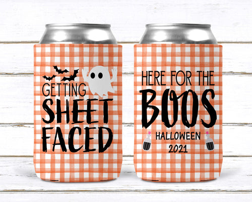 Halloween Party Favors. Personalized Halloween Huggers. Halloween Bachelorette Party. Halloween Wedding Shower Coolies!