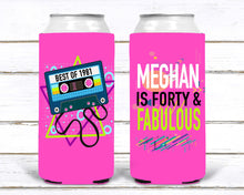 Load image into Gallery viewer, 90&#39;s Theme Party Huggers. 80&#39;s Birthday or Bachelorette Huggers. Retro 80&#39;s theme Birthday Favors. 90&#39;s Theme Party favors!
