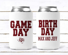 Load image into Gallery viewer, Game Day Huggers. Bachelor Party favors. Personalized Football Birthday Party. Custom Football Party Favors. Boys Birthday Party Favors.
