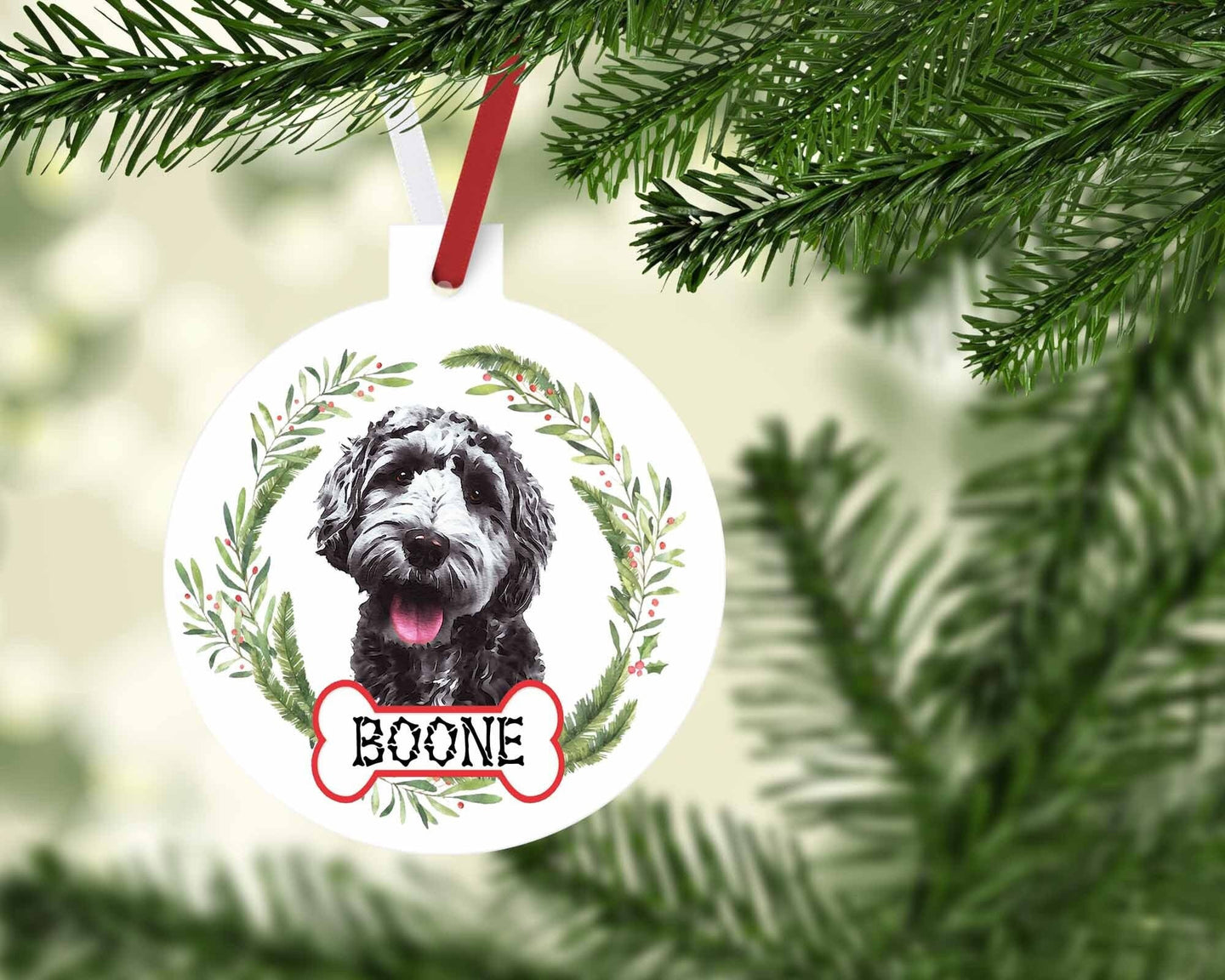 Black Doodle Ornaments. Personalized Gift for the Labradoodle lover! Golden Doodle Ornament. Custom Doodle Gifts! Doodle Mom gift!