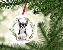 Load image into Gallery viewer, Chihuahua Ornaments. Personalized Chihuahua Gift! Chihuahua theme Ornament. Custom Chihuahua Gifts! Chihuahua Mom gift! Rescue Chihuahua!
