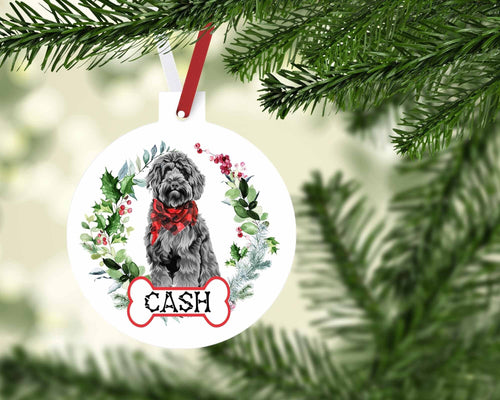Black Doodle Ornaments. Personalized Gift for the Black doodle lover! Golden Doodle Ornament. Custom Doodle Gifts! Doodle Mom gift!
