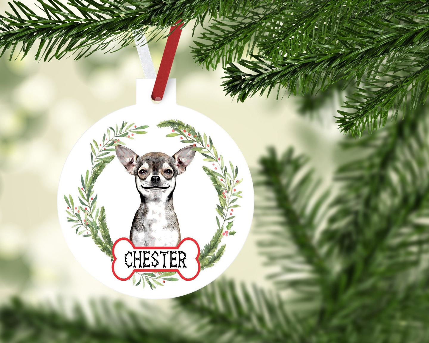 Chihuahua Ornaments. Personalized Chihuahua Gift! Chihuahua theme Ornament. Custom Chihuahua Gifts! Chihuahua Mom gift! Rescue Chihuahua!