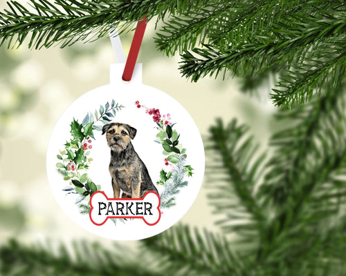 Border Terrier Ornaments. Personalized Gift for the Terrier lover! BorderTerrier Ornament. Custom Border Gifts! Border Terrier Mom gift!