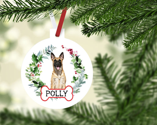 Belgian Malinois Ornaments. Personalized Gift ! Belgian Malinois Ornament. Custom Belgian Malinois Gifts! Belgian Malinois Mom gift!