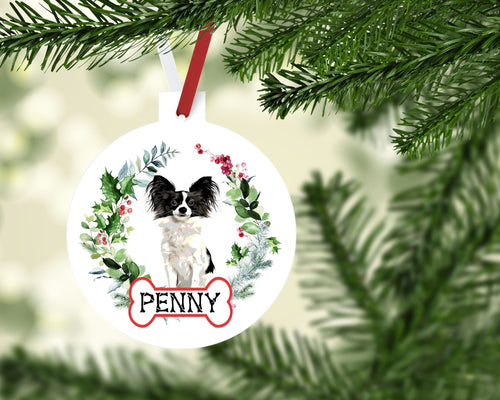 Papillon Ornaments. custom Papillon Ornament. Papillon Christmas Tree Ornament. Personalized Papillon Gifts! Papillon Dog Mom gift