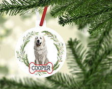 Load image into Gallery viewer, Great Pyrenees Ornaments. Personalized Gift for the Pyrenees lover! Pyrenean Mountain Dog Ornament. Perfect Pyrenees Gift for the dog mom!
