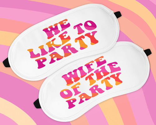 Disco Party Sleep Mask! Great Disco Bachelorette Favors. Last Boogie, Last Disco party! Disco Bachelorette Swag Bag favors. Retro Party