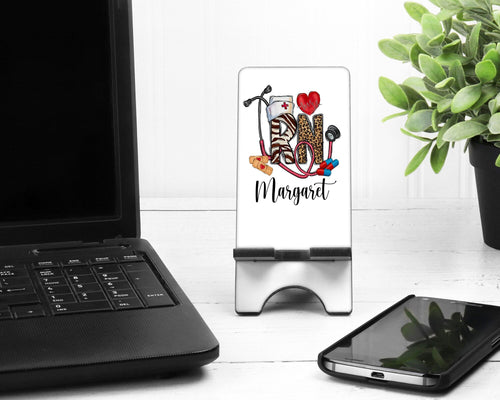 Registered Nurse Phone Stand. Great RN gift! Nurse Personalized gift, Nursing Student Graduation gift! Custom RN Gift. Nurse appreciation