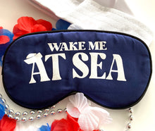 Load image into Gallery viewer, Glitter Cruise Sleep Mask! Bachelorette or Birthday Cruise party FAVORS. Cruise hangover bags! Cruise theme Birthday favors!
