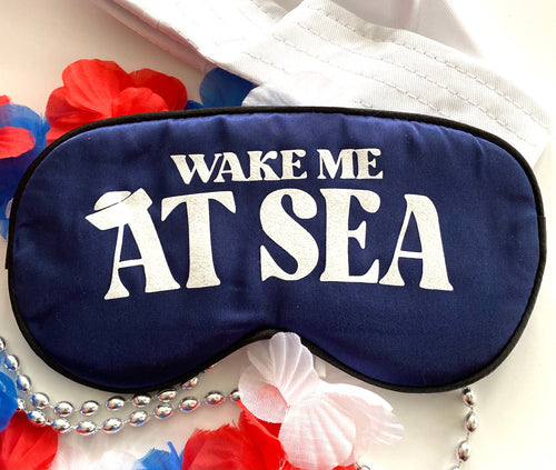 Glitter Cruise Sleep Mask! Bachelorette or Birthday Cruise party FAVORS. Cruise hangover bags! Cruise theme Birthday favors!