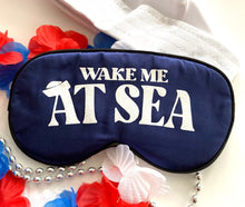 Load image into Gallery viewer, Cruise themed satin sleep mask.

