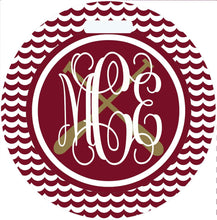 Load image into Gallery viewer, Crew Oars Bag Tag. Monogrammed Rowing bag tag. Crew team or Coaches gift Custom colors!
