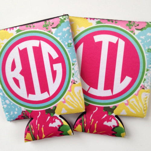 Big Little Huggers. 2 Sorority Huggers. Big Little Sorority Gifts. Monogram Sorority Huggers. Personalized Sorority Huggers!