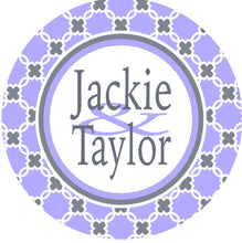 Load image into Gallery viewer, Purple and Gray Personalized Room Sign. Dorm Room Roommate Sign! Dorm Room door Hanger
