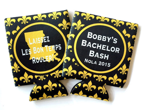 NOLA Bachelor Party Huggers. Wedding Party Huggers! Bachelor Party Gifts. New Orleans Groomsman Favors. Birthday Huggers NOLA Can Hugger