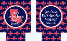 Load image into Gallery viewer, New Orleans Party Hugger. NOLA Bachelorette or Birthday Party Hugger. New Orleans Fleur de Lis Party Favors.Personalized New Orleans Hugger!
