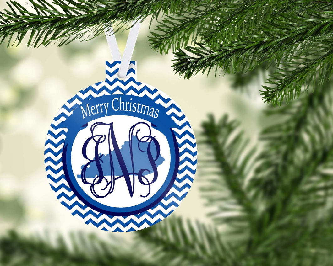 Kentucky Blue Personalized Ornament